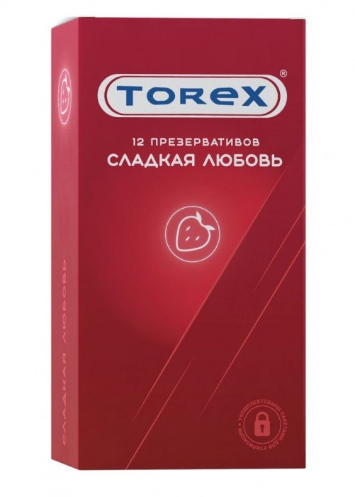 Презервативы Torex  Сладкая любовь  с ароматом клубники - 12 шт. - Torex - купить с доставкой во Владивостоке