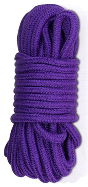 Фиолетовая верёвка для любовных игр - 10 м. - Lovetoy - купить с доставкой во Владивостоке