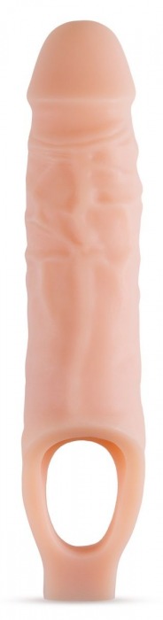 Телесный реалистичный фаллоудлинитель 9 Inch Silicone Cock Sheath Penis Extender - 22,86 см. - Blush Novelties - во Владивостоке купить с доставкой