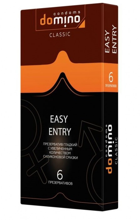 Презервативы с увеличенным количеством смазки DOMINO Easy Entry - 6 шт. - Domino - купить с доставкой во Владивостоке
