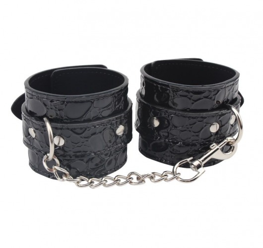 Черные наручники Be good Wrist Cuffs - Chisa - купить с доставкой во Владивостоке