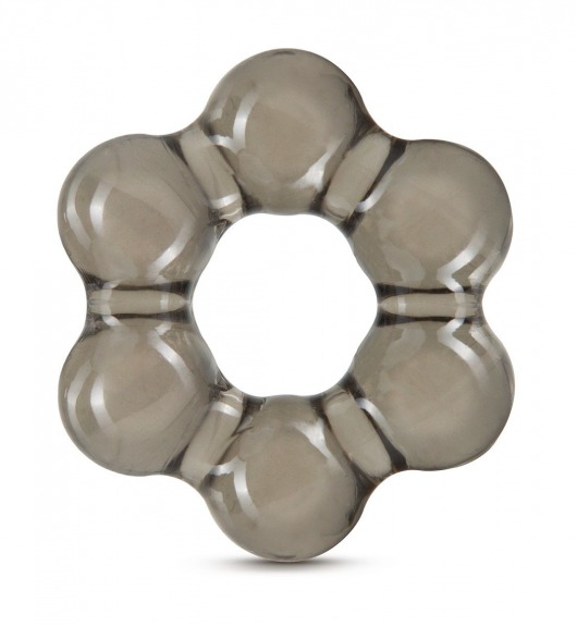 Дымчатое эрекционное кольцо Stay Hard Thick Bead Cock Ring - Blush Novelties - во Владивостоке купить с доставкой