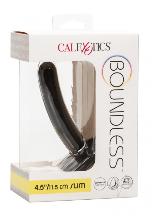 Черный анальный стимулятор 4.75” Slim Probe - 12 см. - California Exotic Novelties - купить с доставкой во Владивостоке