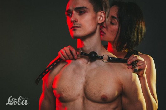 Черный кляп Love Addict на замочке - Lola Games - купить с доставкой во Владивостоке
