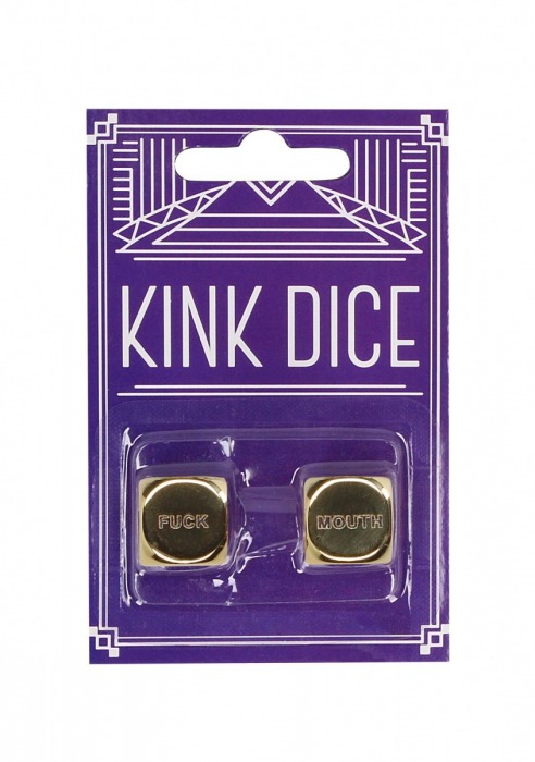 Золотистые игральные кубики Kink Dice - Shots Media BV - купить с доставкой во Владивостоке