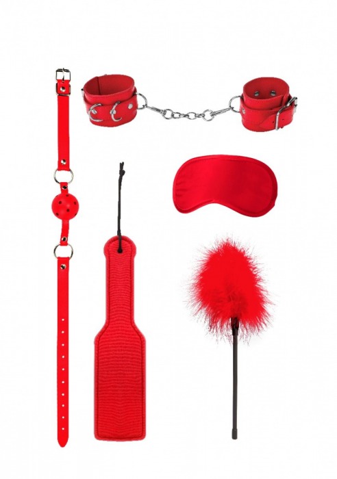 Красный игровой набор БДСМ Introductory Bondage Kit №4 - Shots Media BV - купить с доставкой во Владивостоке