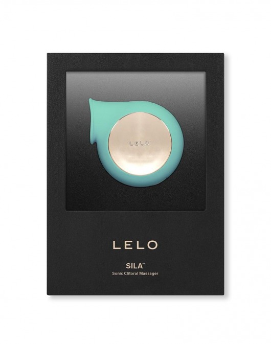 Бирюзовый вакуумный клиторальный стимулятор Sila - Lelo