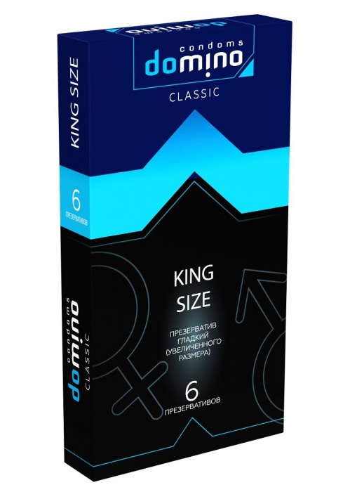 Презервативы увеличенного размера DOMINO Classic King size - 6 шт. - Domino - купить с доставкой во Владивостоке