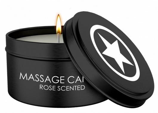 Массажная свеча с ароматом розы Massage Candle - Shots Media BV - купить с доставкой во Владивостоке