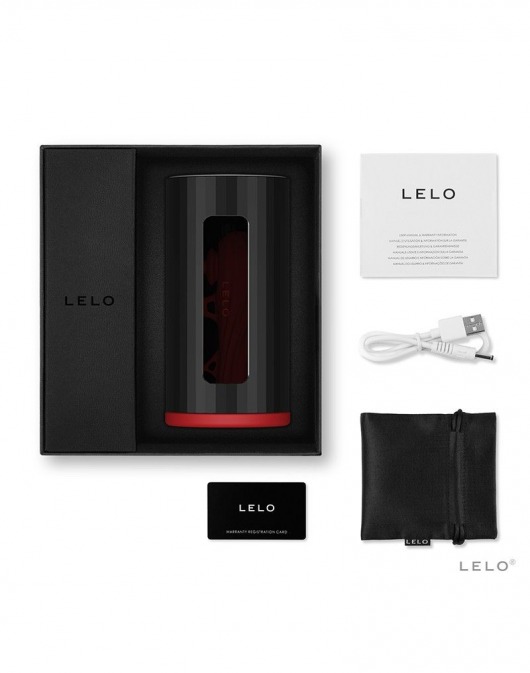 Черно-красный мастурбатор Lelo F1S V2 - Lelo - во Владивостоке купить с доставкой