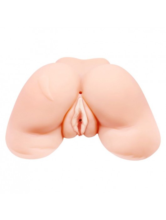 Телесная вибровагина Julie с 2 рабочими отверстиями - Baile - во Владивостоке купить с доставкой