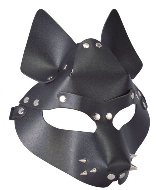 Черная маска Wolf с шипами - Sitabella - купить с доставкой во Владивостоке