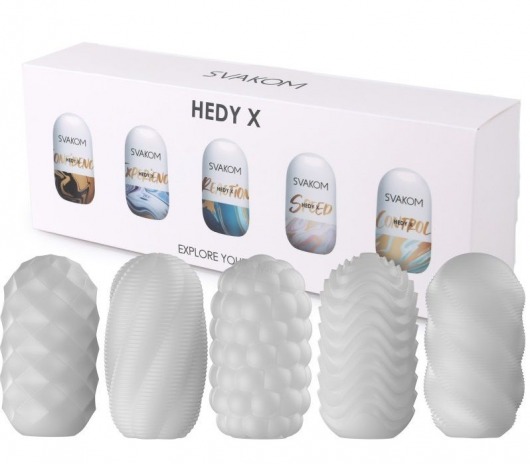 Набор из 5 мастурбаторов Hedy X5 Mixed - Svakom - во Владивостоке купить с доставкой