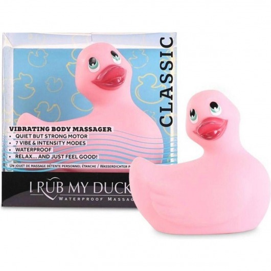 Розовый вибратор-уточка I Rub My Duckie 2.0 - Big Teaze Toys - купить с доставкой во Владивостоке