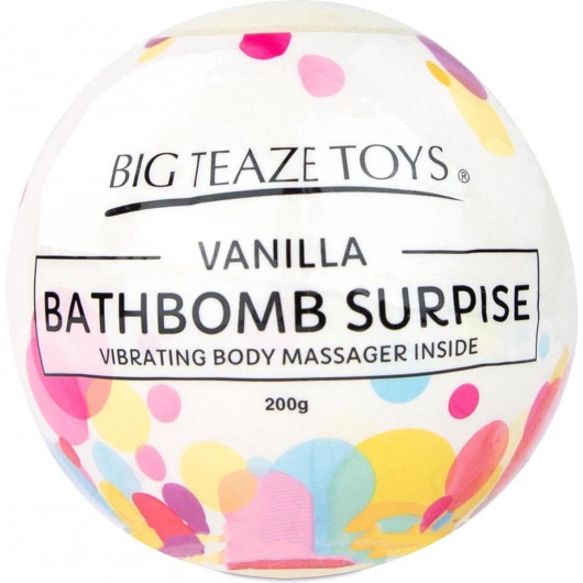 Бомбочка для ванны Bath Bomb Surprise Vanilla + вибропуля -  - Магазин феромонов во Владивостоке