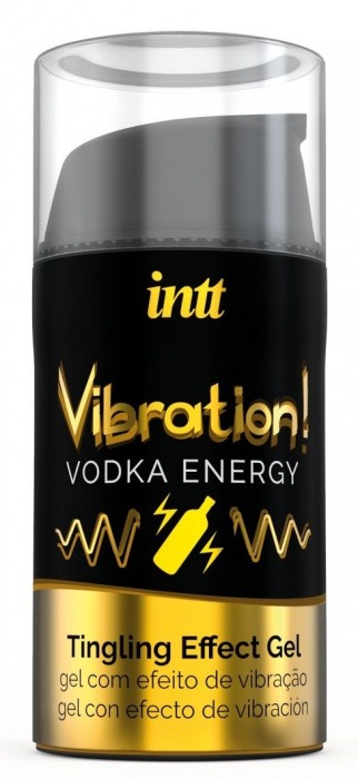 Жидкий интимный гель с эффектом вибрации Vibration! Vodka Energy - 15 мл. - INTT - купить с доставкой во Владивостоке