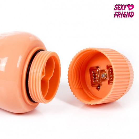 Телесный гладкий вибратор-реалистик без мошонки - 24 см. - Bior toys