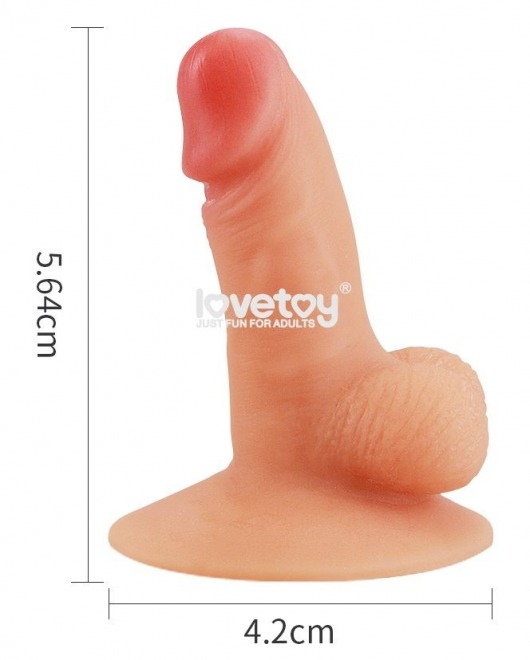 Телесный пенис-сувенир Universal Pecker Stand Holder - Lovetoy - купить с доставкой во Владивостоке