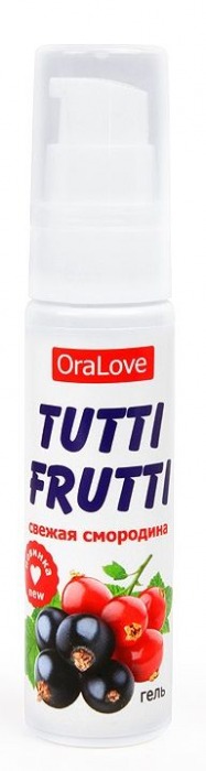 Гель-смазка Tutti-frutti со вкусом смородины - 30 гр. - Биоритм - купить с доставкой во Владивостоке