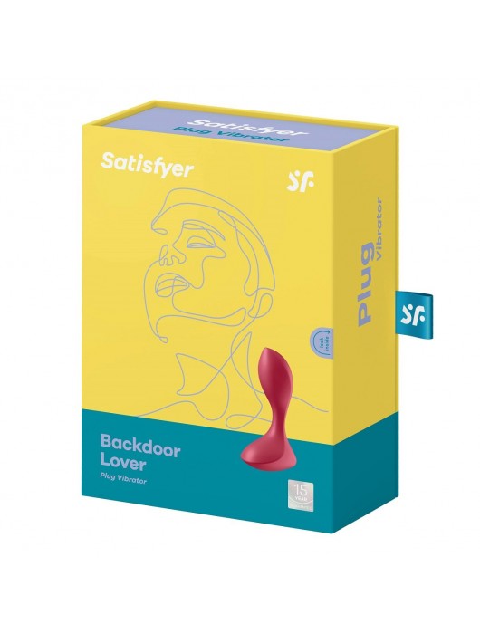 Красный вибромассажёр простаты Satisfyer Backdoor Lover - 14 см. - Satisfyer - во Владивостоке купить с доставкой