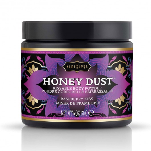 Пудра для тела Honey Dust Body Powder с ароматом малины - 170 гр. - Kama Sutra - купить с доставкой во Владивостоке