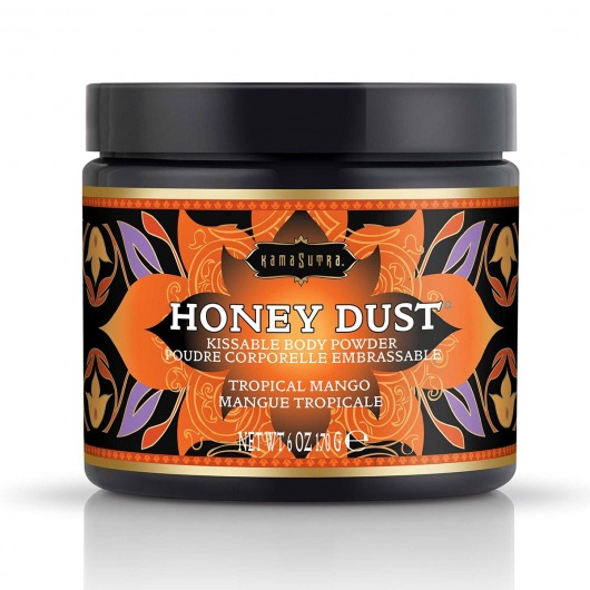 Пудра для тела Honey Dust Body Powder с ароматом манго - 170 гр. - Kama Sutra - купить с доставкой во Владивостоке