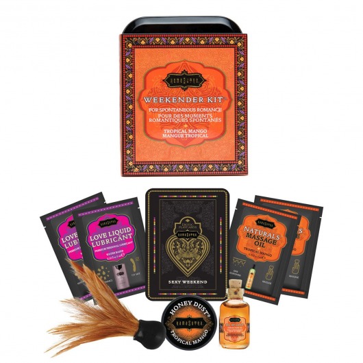 Эротический набор Weekender Kit Tropical Mango - Kama Sutra - купить с доставкой во Владивостоке