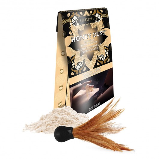 Пудра для тела Honey Dust Body Powder с ароматом ванили - 28 гр. - Kama Sutra - купить с доставкой во Владивостоке