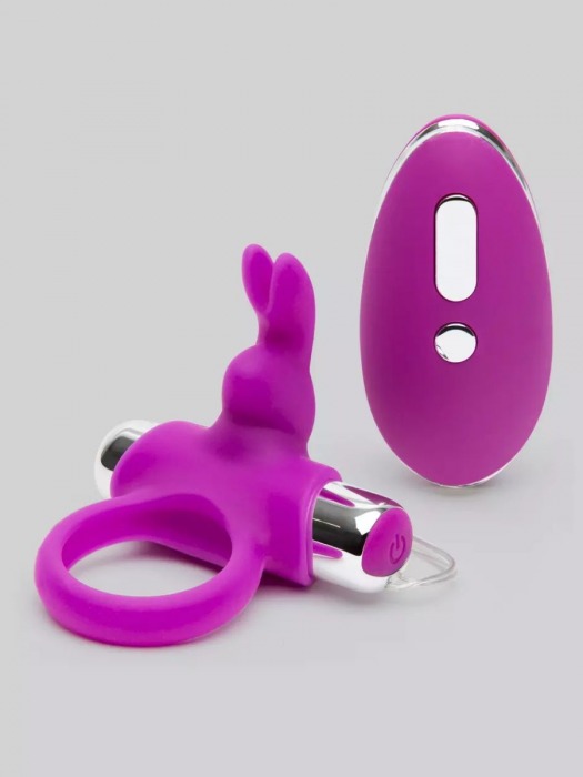 Лиловое виброкольцо с пультом ДУ Remote Control Cock Ring - Happy Rabbit - во Владивостоке купить с доставкой