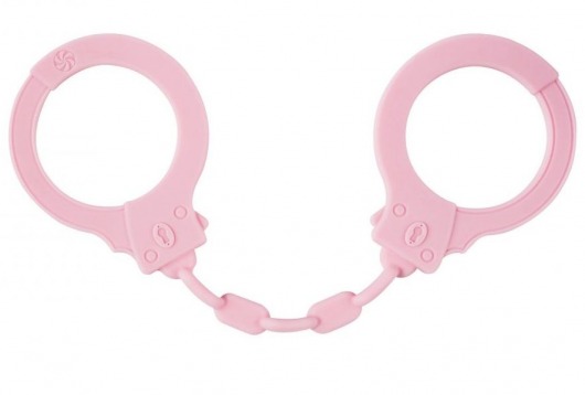 Розовые силиконовые наручники Suppression - Lola Games - купить с доставкой во Владивостоке