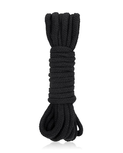Черная хлопковая веревка для бондажа - 5 м. - Lux Fetish - купить с доставкой во Владивостоке