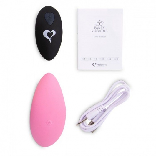 Розовый вибромассажер в трусики с пультом ДУ Panty Vibe Remote Controlled Vibrator - FeelzToys