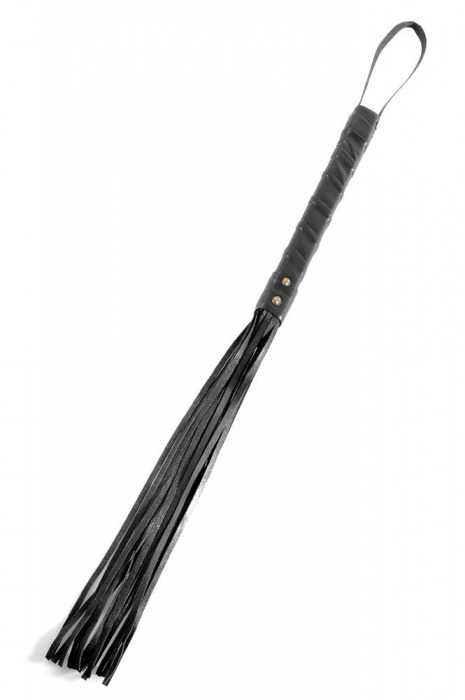 Черная плеть First Time Flogger - 63,5 см. - Pipedream - купить с доставкой во Владивостоке