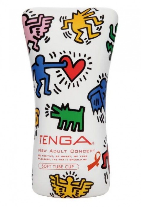 Мастурбатор-туба Keith Haring Soft Tube CUP - Tenga - во Владивостоке купить с доставкой