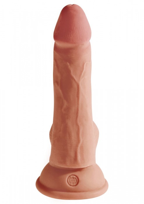 Кофейный фаллоимитатор на присоске 6,5  Triple Density Cock - 20,3 см. - Pipedream