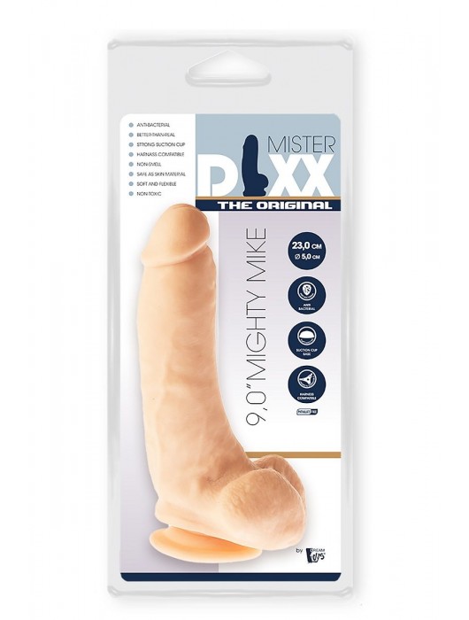 Телесный фаллоимитатор Mighty Mike - 23 см. - Dream Toys