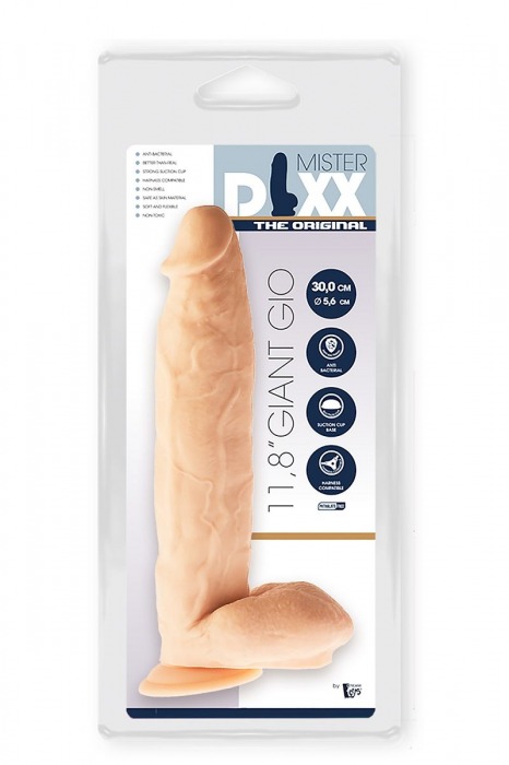 Телесный фаллоимитатор Giant Gio - 30 см. - Dream Toys