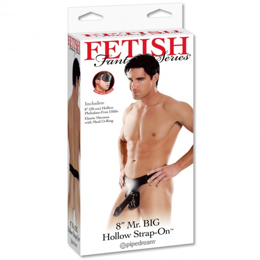 Полый страпон Mr. Big Hollow 8  Strap-on - 20,3 см. - Pipedream - купить с доставкой во Владивостоке