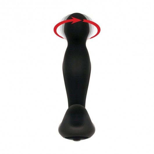 Черный вибростимулятор простаты Adam s Rotating P-spot Massager - 14,2 см. - Adam & Eve - во Владивостоке купить с доставкой
