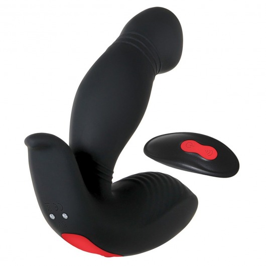 Черный вибростимулятор простаты Adam s Rechargeable - 11,7 см. - Adam & Eve - во Владивостоке купить с доставкой