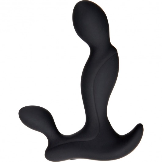 Черный вибростимулятор простаты Adam s Vibrating Triple Probe - 12,1 см. - Adam & Eve - во Владивостоке купить с доставкой