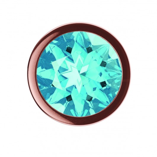 Пробка цвета розового золота с малиновым кристаллом Diamond Topaz Shine L - 8,3 см. - Lola Games - купить с доставкой во Владивостоке