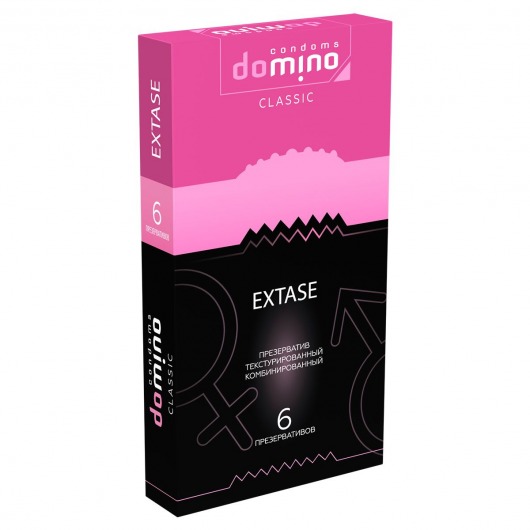 Презервативы с точками и рёбрышками DOMINO Classic Extase - 6 шт. - Domino - купить с доставкой во Владивостоке