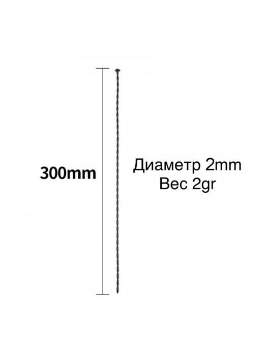 Черный уретральный стимулятор - 30 см. - Rubber Tech Ltd - купить с доставкой во Владивостоке