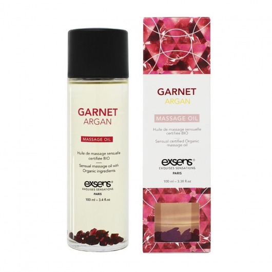 Органическое массажное масло GARNET ARGAN - 100 мл. - Exsens - купить с доставкой во Владивостоке