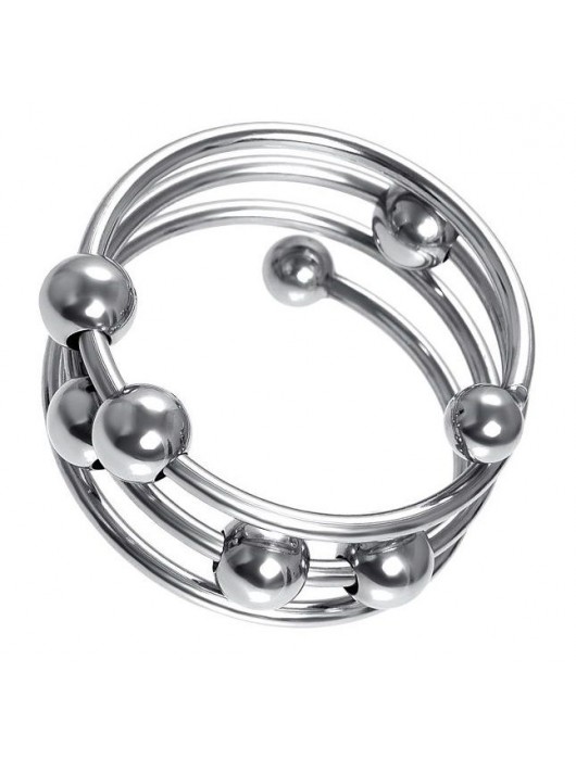 Большое металлическое кольцо под головку пениса - ToyFa - купить с доставкой во Владивостоке