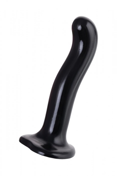 Черный стимулятор для пар P G-Spot Dildo Size L - 19 см. - Strap-on-me - во Владивостоке купить с доставкой