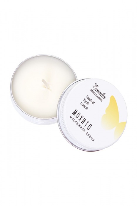 Массажная свеча Eromantica «Мохито» - 30 мл. - Eromantica - купить с доставкой во Владивостоке