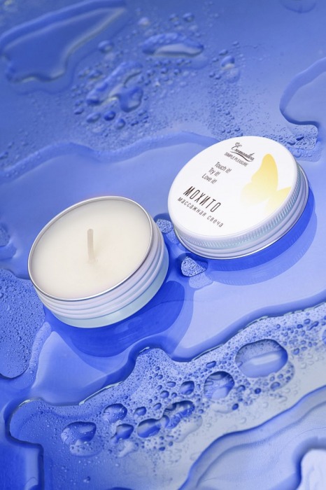 Массажная свеча Eromantica «Мохито» - 30 мл. - Eromantica - купить с доставкой во Владивостоке