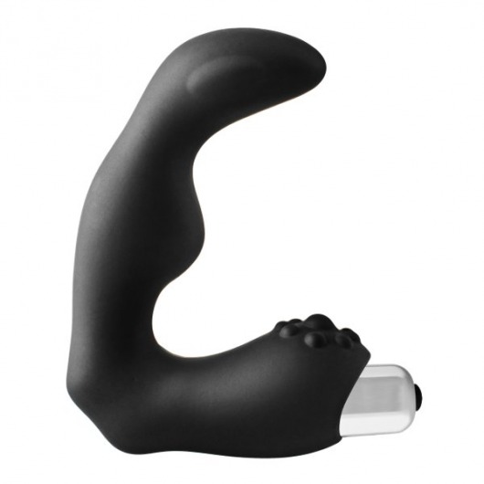 Черный вибромассажер простаты FantASStic Vibrating Prostate Massager - 11,3 см. - Dream Toys - во Владивостоке купить с доставкой